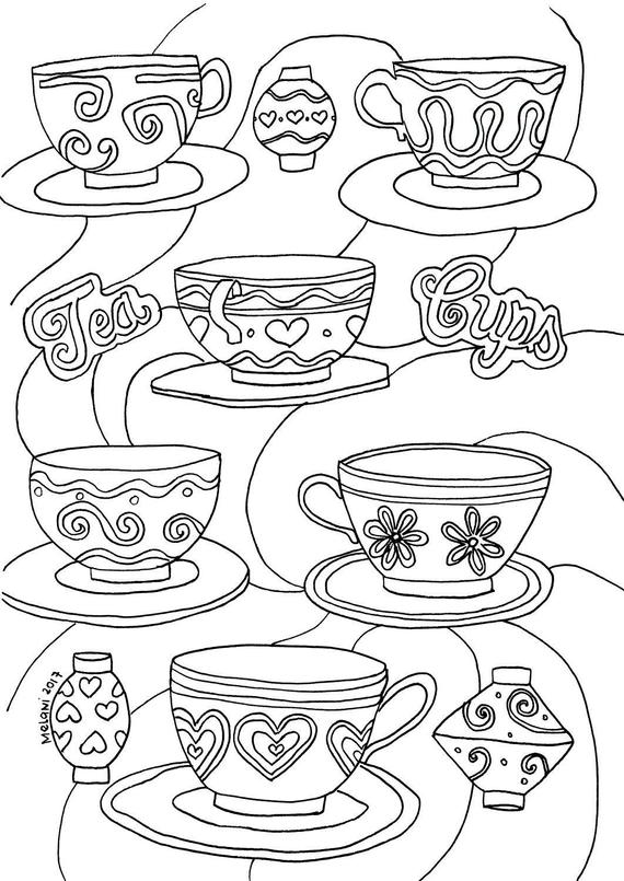 Disney inspired Disney Coloring Page Downlaod Mad Hatters | Etsy