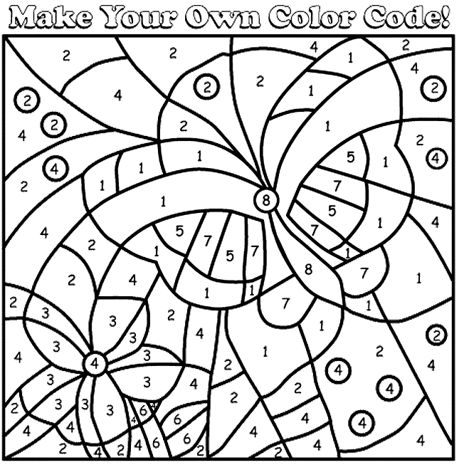 Math Color by Number Coloring Pages - Get Coloring Pages