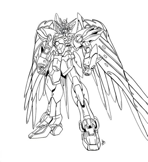 Mobile Suit Gundam Wing - Free Colouring Pages