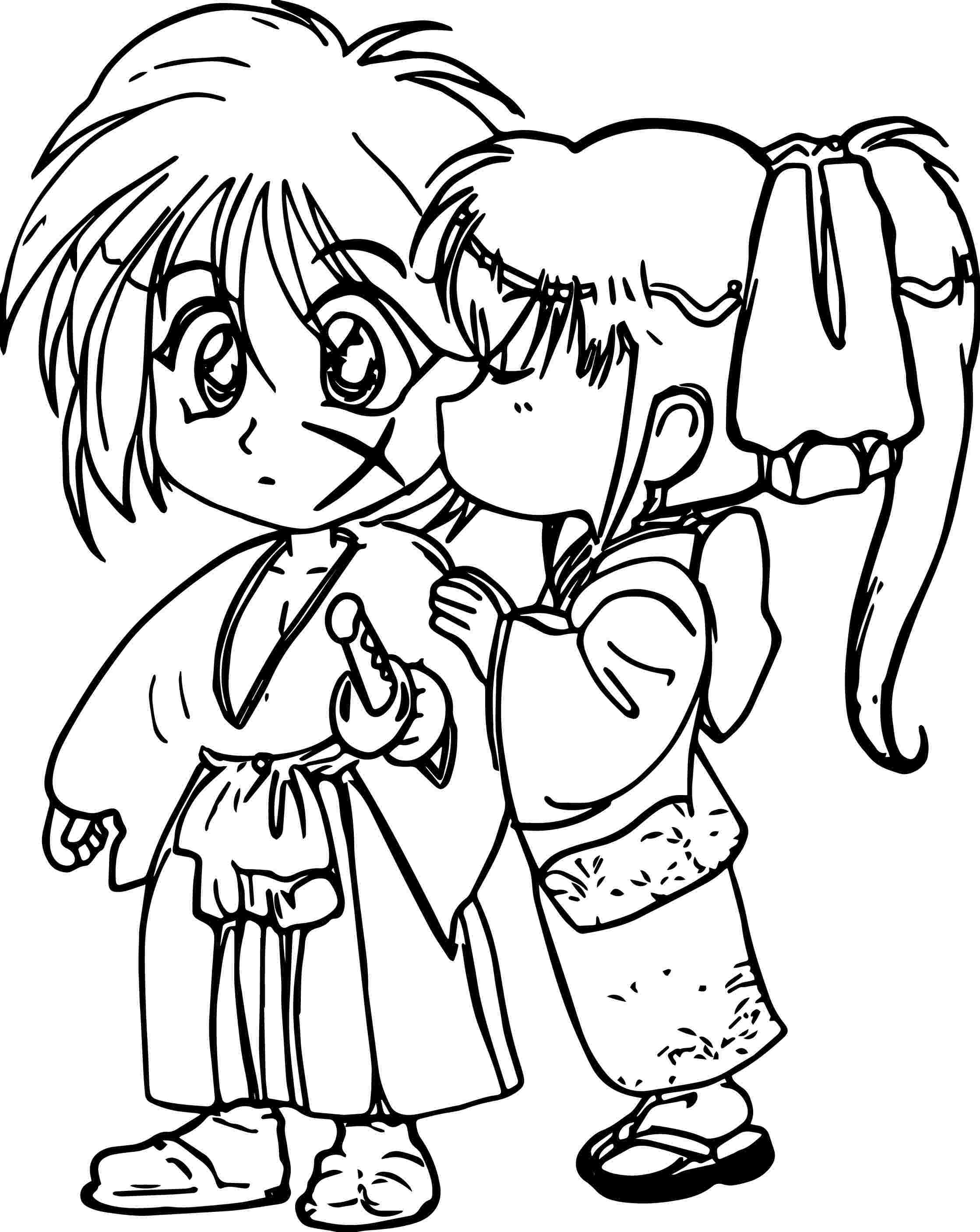 Coloring Pages Of Boy And Girl Kissing 20 Cute Anime Couples ...