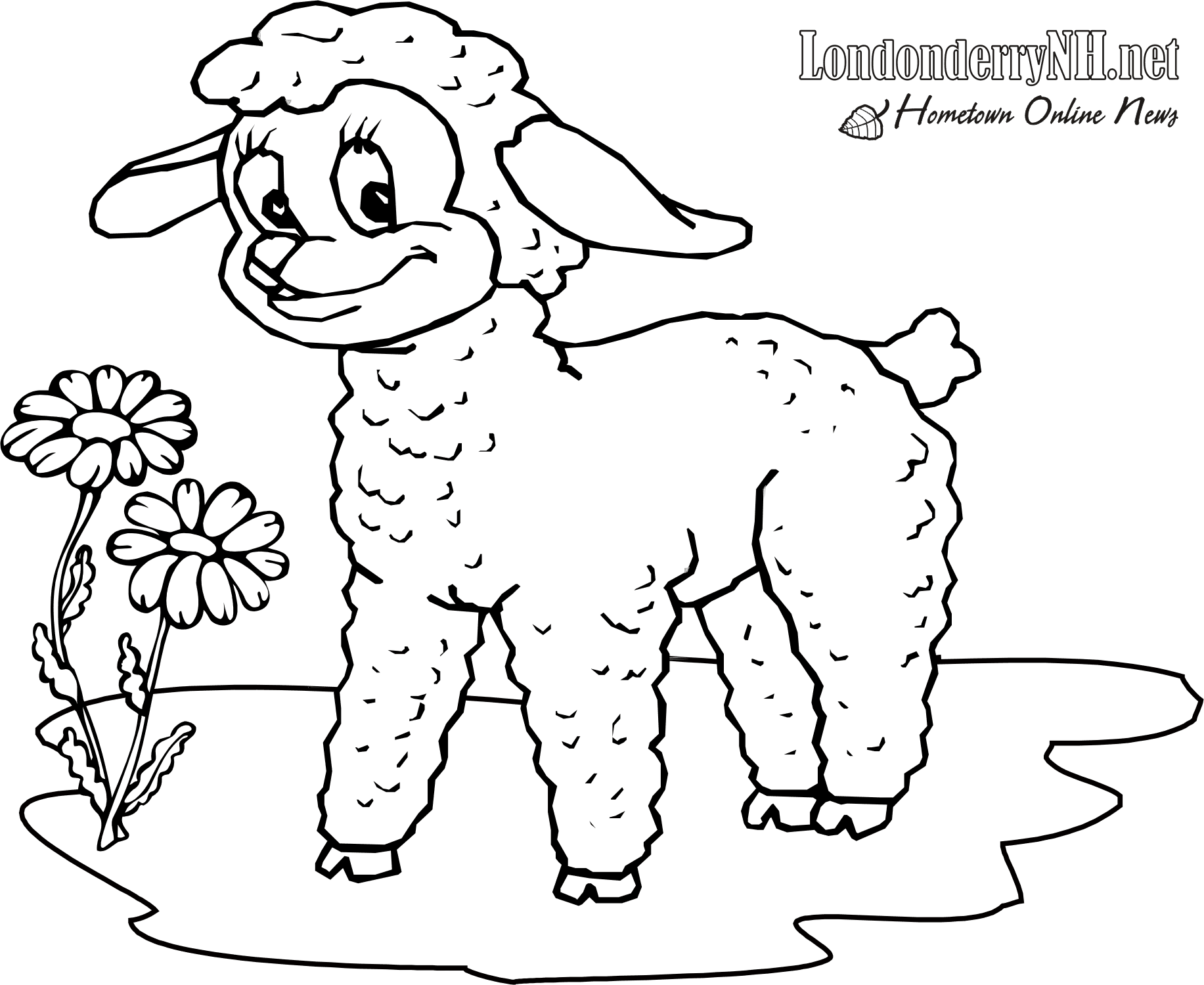 Lamb #24 (Animals) – Printable coloring pages