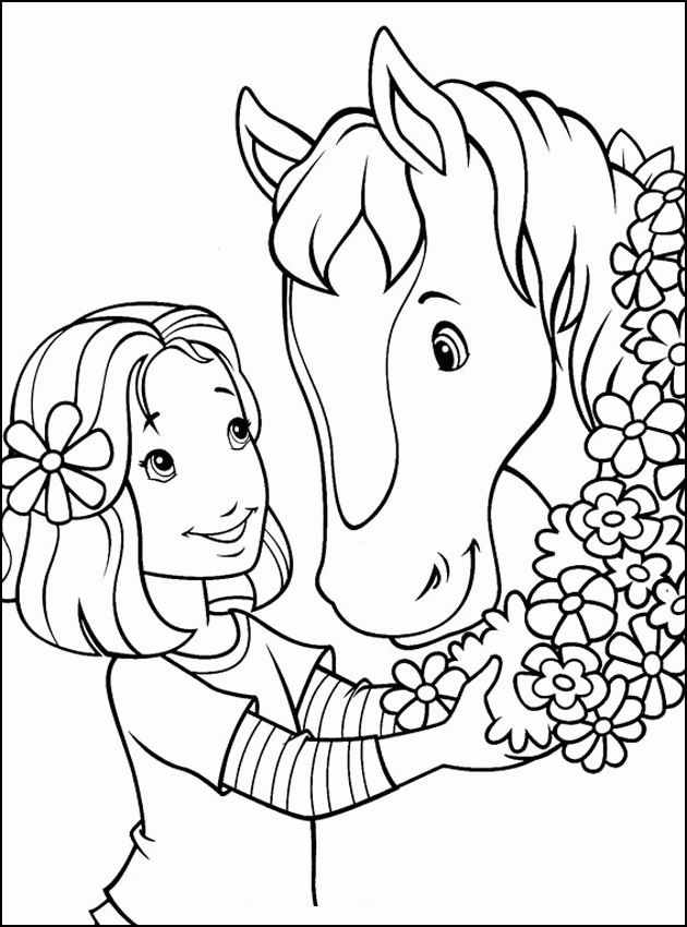 holly hobbie fall Colouring Pages (page 2)