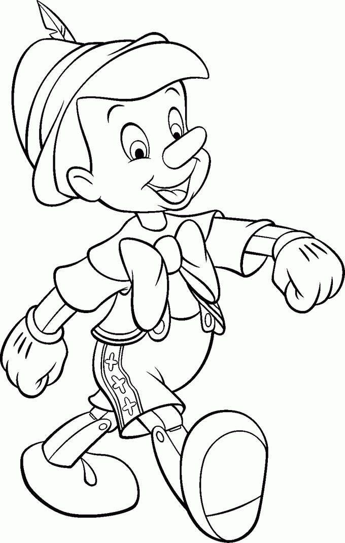 Pinocchio Disney Coloring Book Pages
