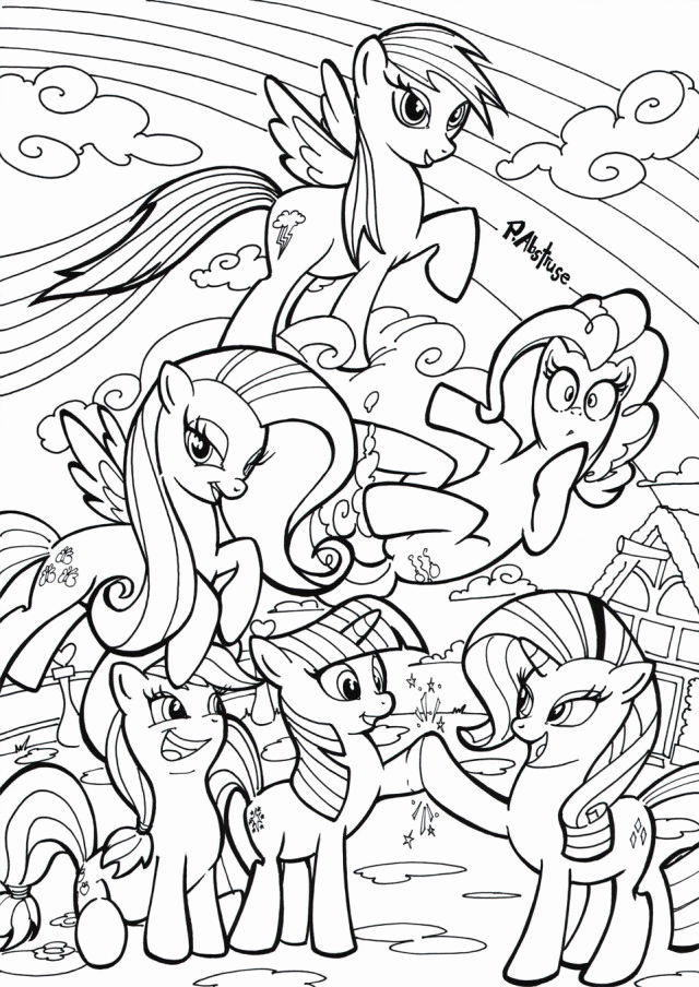 My Little Pony Friendship Is Magic Printable Coloring Pages - Coloring Home