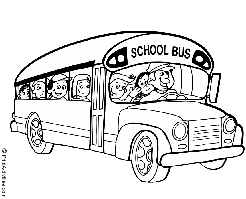 Bus Driver Coloring Page | YYYY
