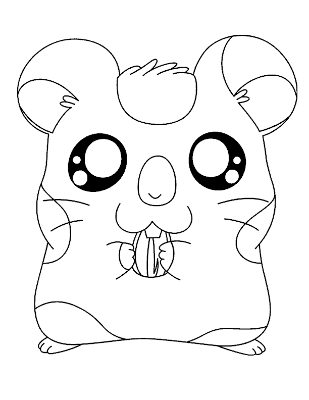 Hamtaro and Kwaci Coloring Pages Free : New Coloring Pages