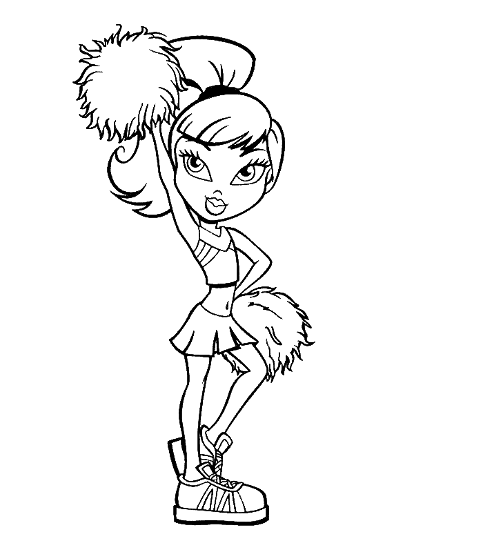 to paint from the bratz Colouring Pages (page 2)