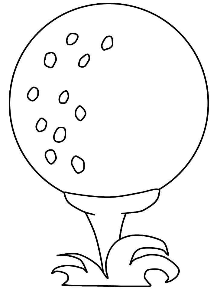 Golf Ball Coloring Pages Free: Golf Ball Coloring Pages Free