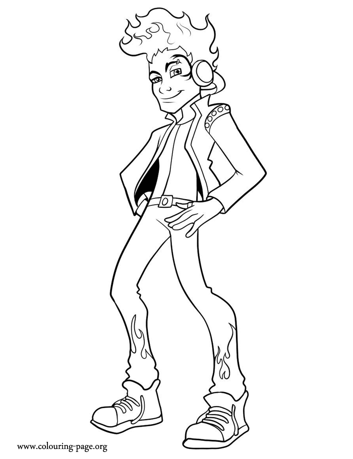 Monster High - Holt Hyde coloring page