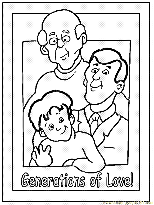 Coloring Pages Grandpa001 (Cartoons > Others) - free printable 