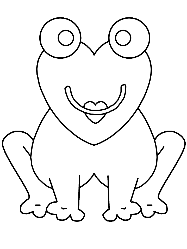 Heartfrog Valentines Coloring Pages & Coloring Book