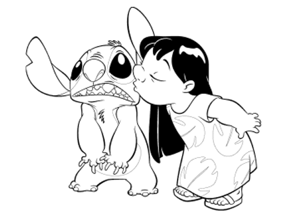 Lilo and Stitch Colouring Pages- PC Based Colouring Software 