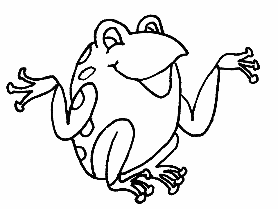 Animal Coloring Cute Frog Coloring Books For Drawing Kids Cute 