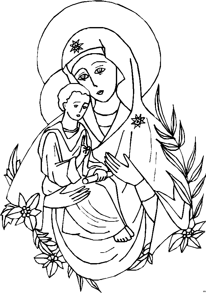 Mary, Mother of God #CatholicSAM.com | Coloring Pages and Crafts | Pi…