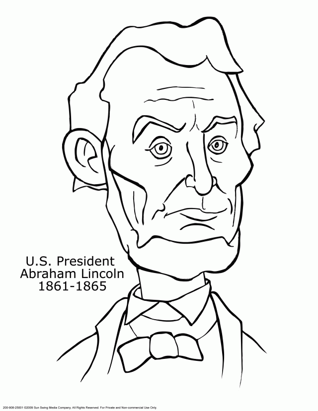 Abraham Lincoln Coloring Page