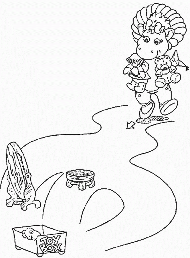 coloring-pages > Barney-friends > 049-BARNEY-AND-FRIENDS-COLORING 