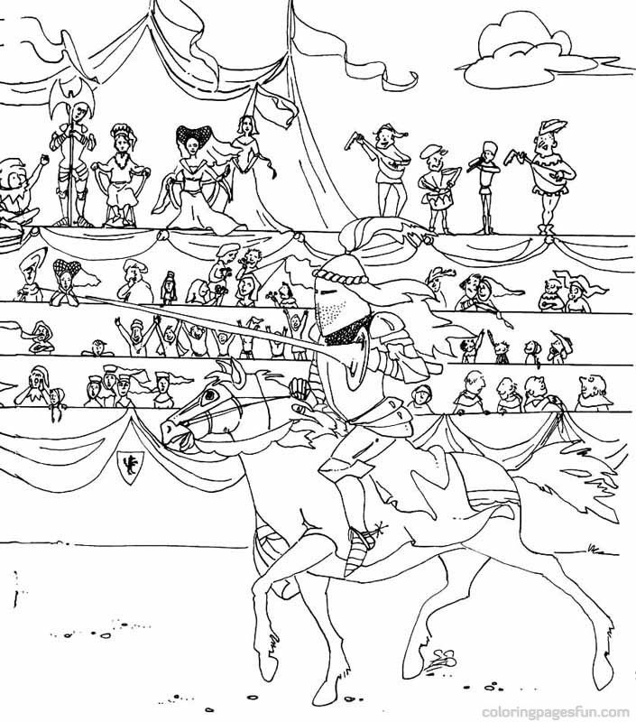 Knights Coloring Pages 8 | Free Printable Coloring Pages 