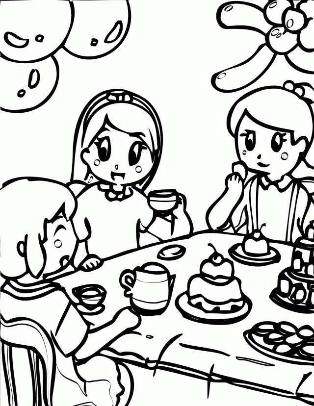 Tea Party Coloring Pages Boston Tea Party Coloring Pages 269435 