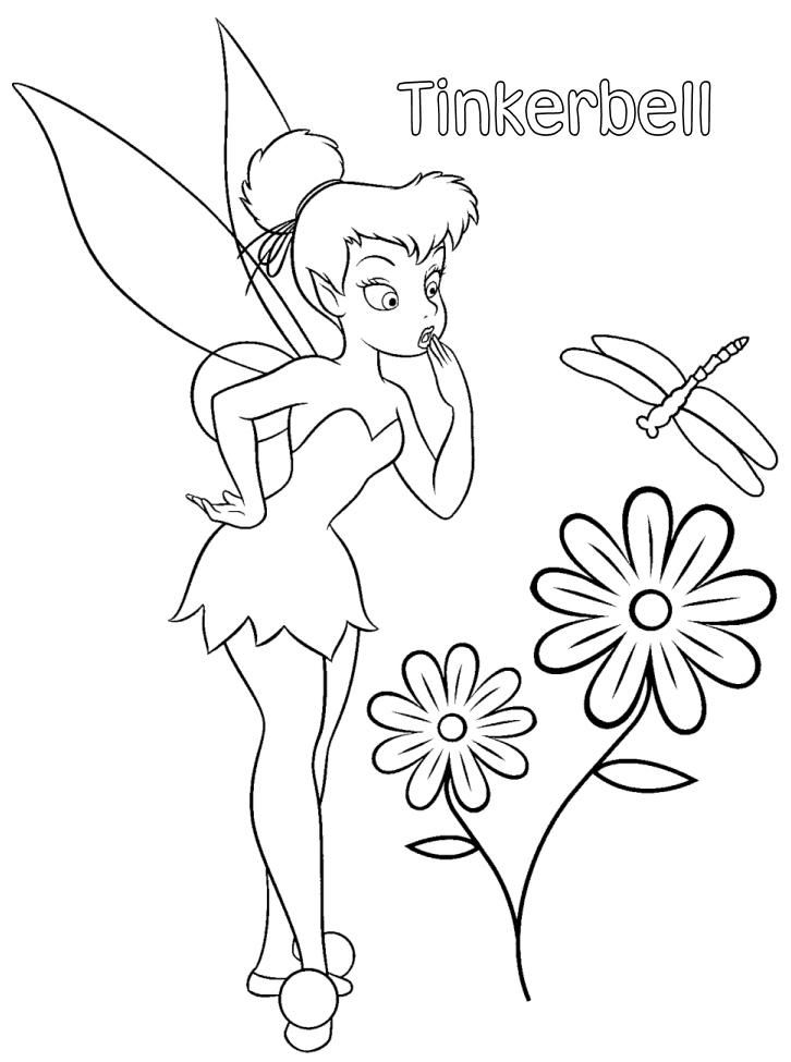 Coloring pages printables tinkerbell Mike Folkerth - King of 