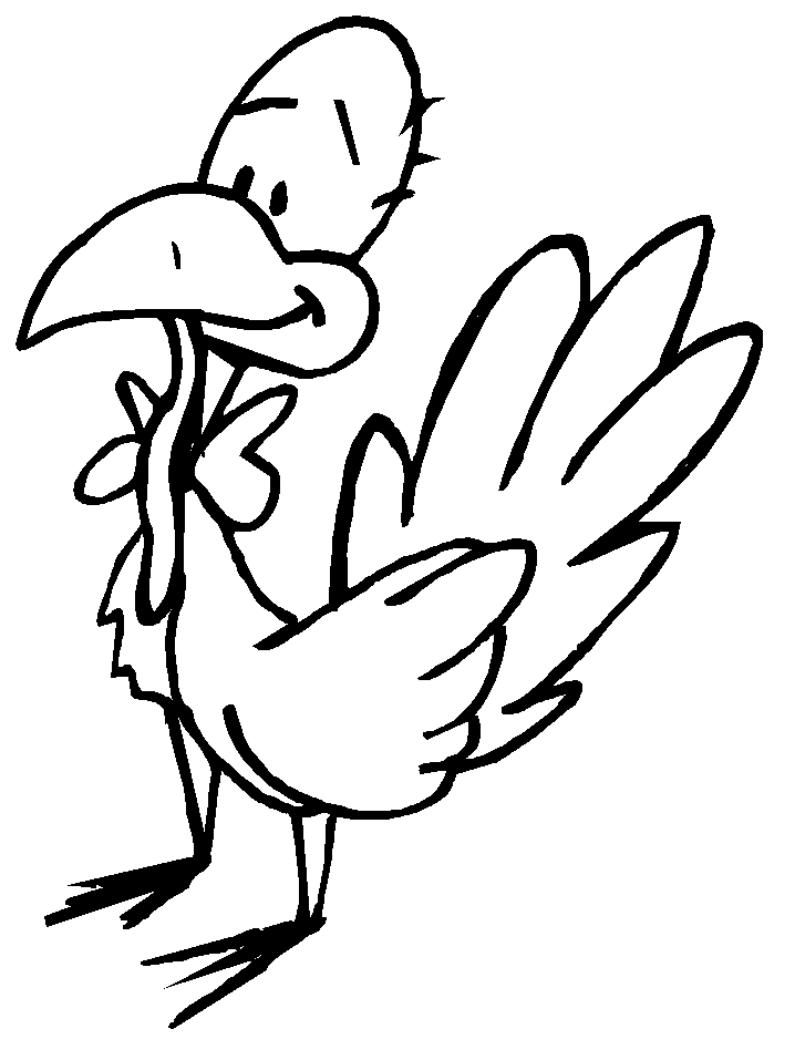Printable Turkeys 5 Animals Coloring Pages - Coloringpagebook.com