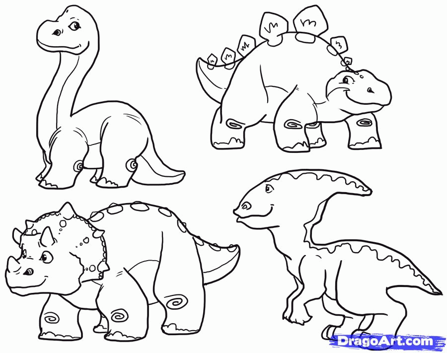 How To Draw Cute Dinosaurs Cute Dinosaurs Step By Step 