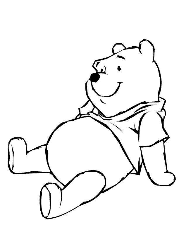 Coloring Pages: sitting pooh coloring page sitting pooh colouring 