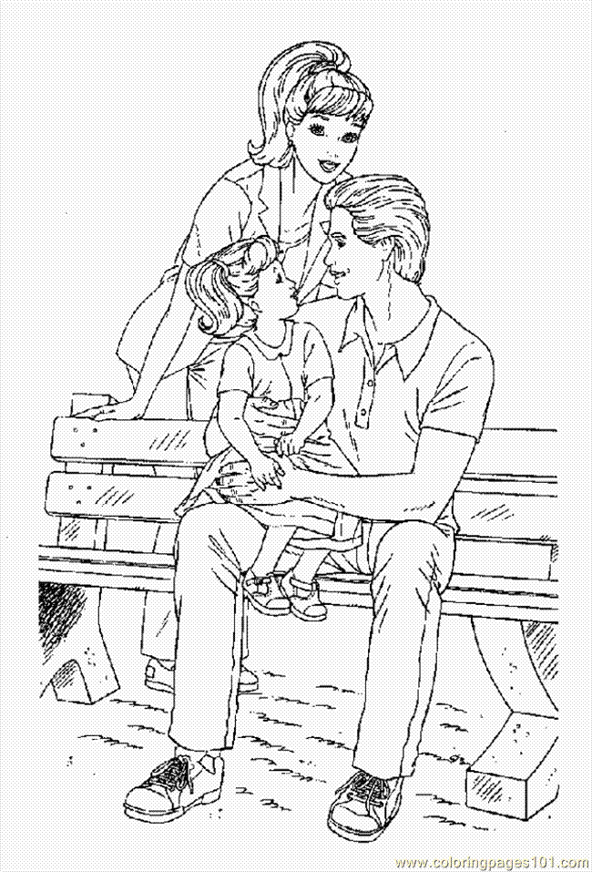 an families Colouring Pages (page 3)