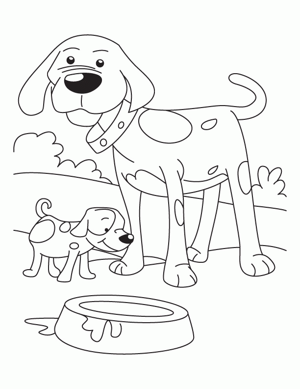 Puppy and dog coloring pages | Download Free Puppy and dog 