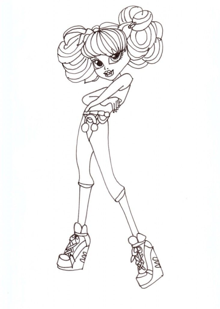 Monster High Coloring Pages for Kids- Printable Worksheets