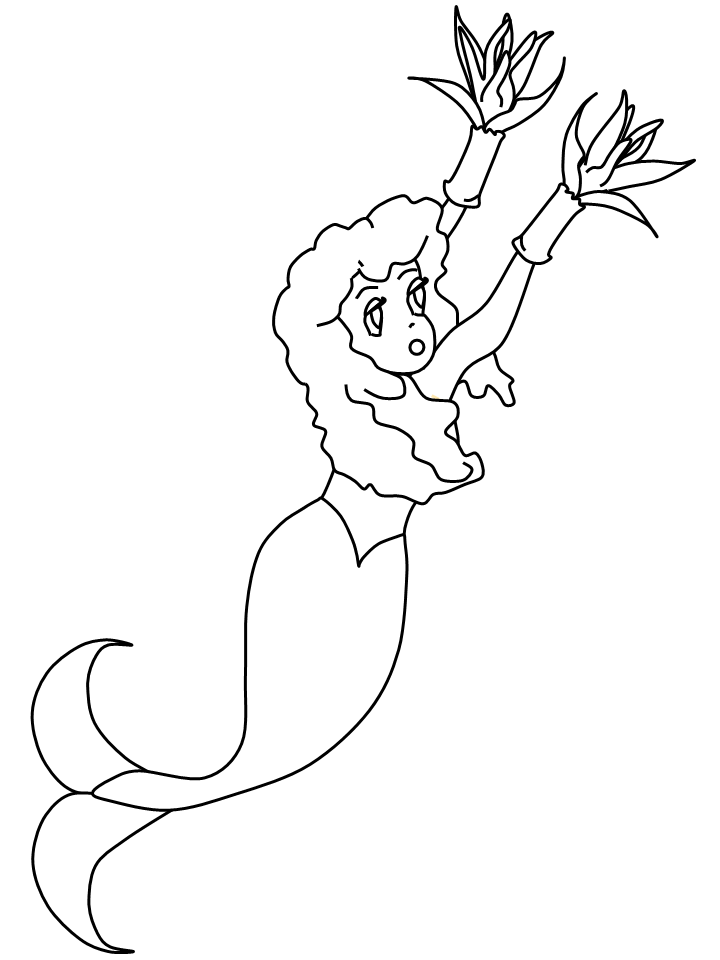Mermaids 23 Fantasy Coloring Pages & Coloring Book