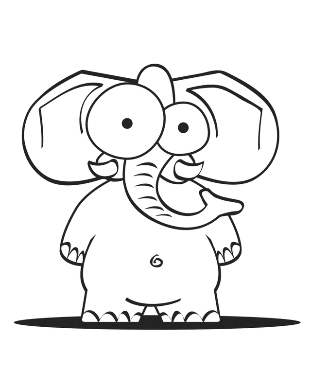Cartoon Elephants Colouring Pages (page 2) - Coloring Home