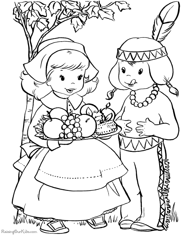 Free Coloring Pages Thanksgiving | Coloring Pages