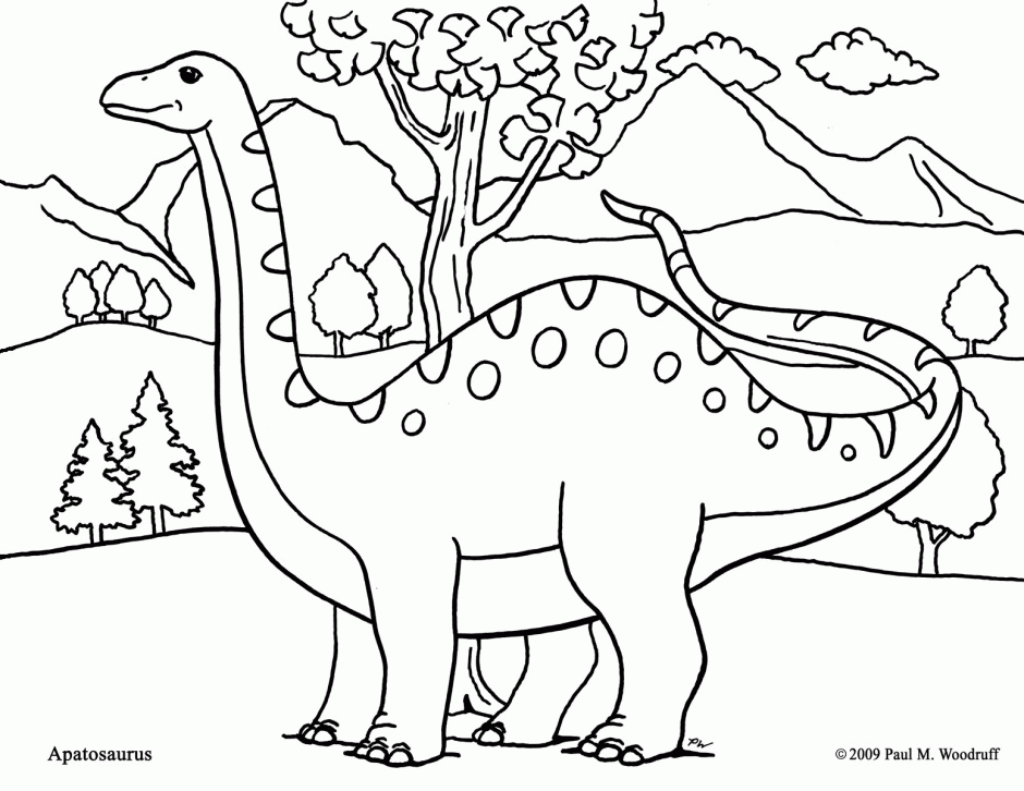 Download Apatosaurus Dinosaur Coloring Pages Printable Coloring ...