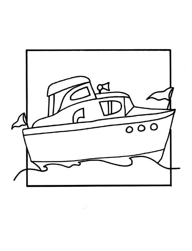 Coloring pages boats and sailboats - picture 35