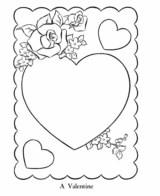 Valentine Card Coloring Pages >> Disney Coloring Pages