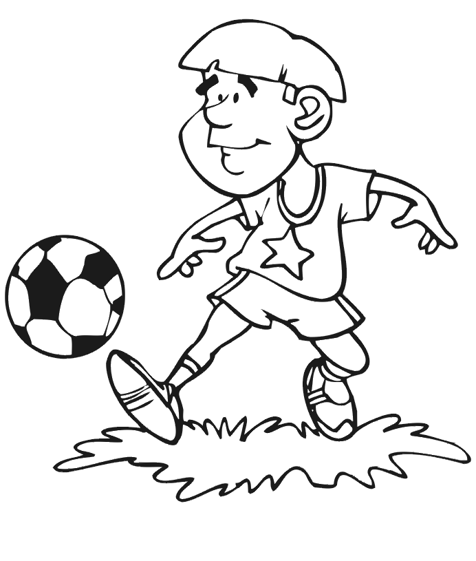Soccer Coloring Pages For Kids 625 | Free Printable Coloring Pages