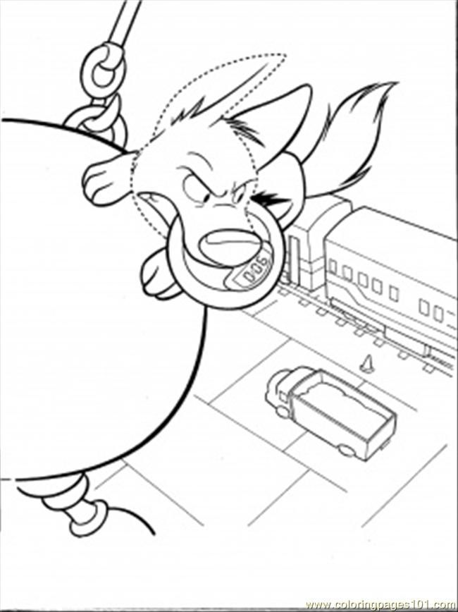 Coloring Pages Bolt Is Holding Tight The Bomb (Cartoons > Others 
