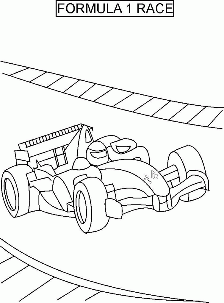 Race Car Coloring Pages 02