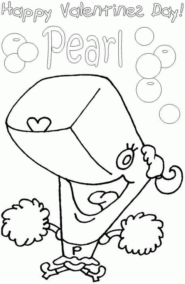 Spongebob Valentine Coloring Pages - Coloring Home