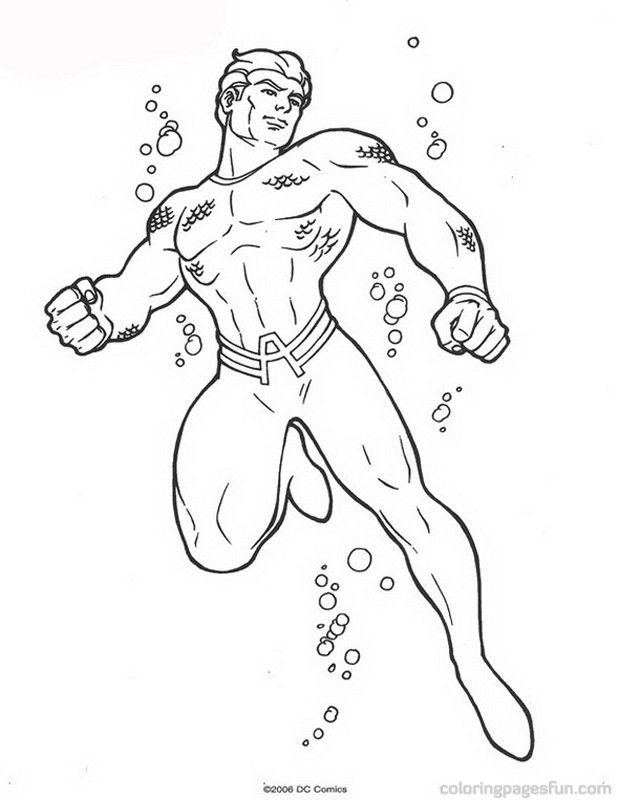Aquaman | Free Printable Coloring Pages 