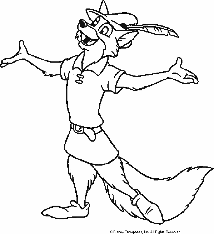 Disney Robin Hood Coloring Pages - Coloring Home