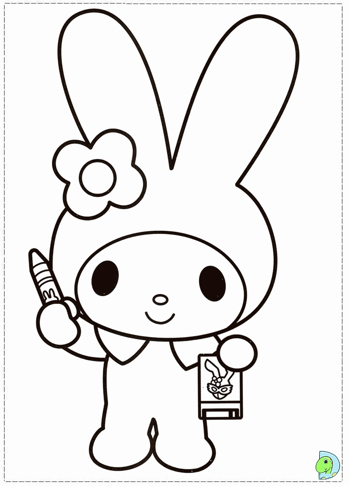 Kuromi Coloring Pages Coloring Home