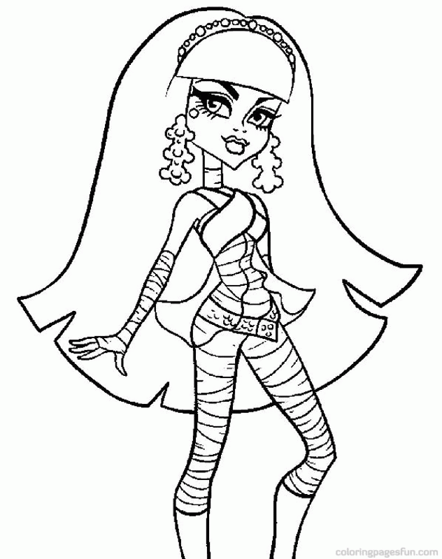 Monster High | Free Printable Coloring Pages – Coloringpagesfun 