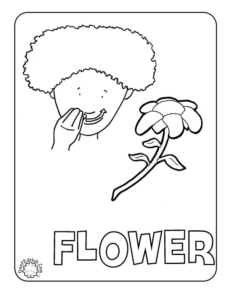 asl coloring pages for kids