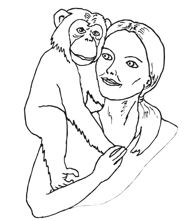 Monkey Coloring Pages | Love coloring pages | #17 Free Printable 