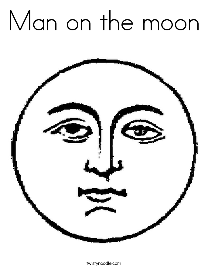 Moon Coloring Page | Coloring Pages