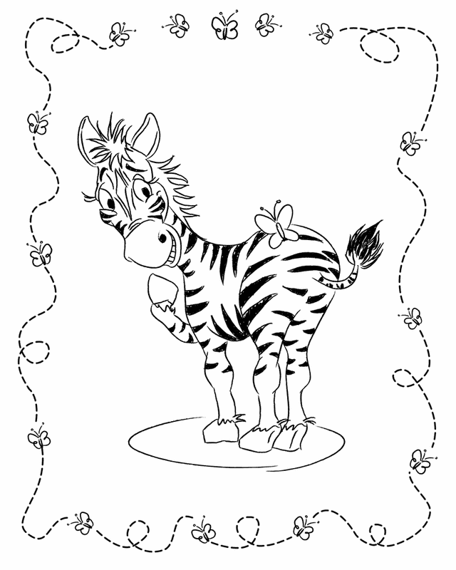 Zebra - Free Printable Coloring Pages | Animal coloring