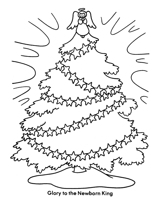 Bible Printables: Christmas Kids Coloring Pages - Glory to the 