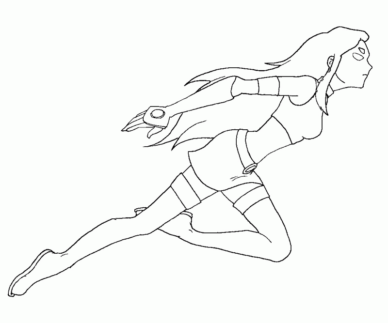 2 Starfire Coloring Page - Coloring Home