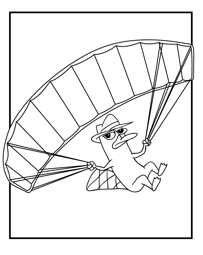 phineas and ferb perry Colouring Pages